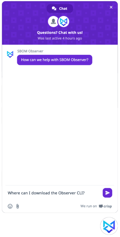 Crisp chat sub-processor notice